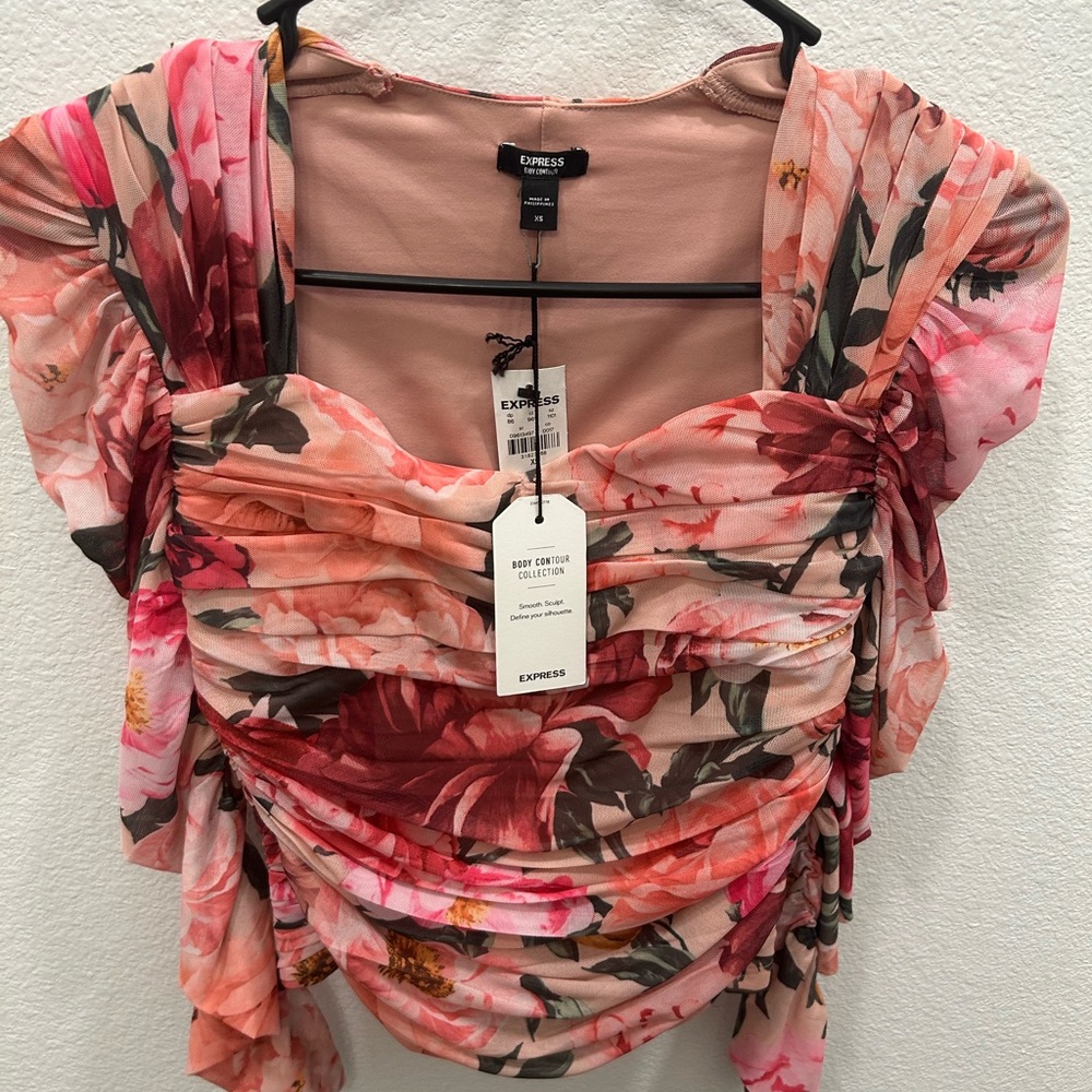 Express Floral Pink Women's Top